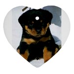 cute pup Ornament (Heart)