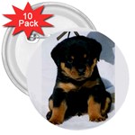 cute pup 3  Button (10 pack)