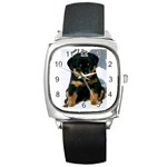 cute pup Square Metal Watch