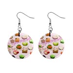 Japanese Sweets  1  Button Earrings