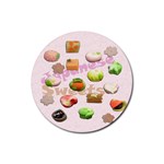 Japanese Sweets  Rubber Coaster (Round)
