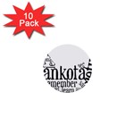 Sankofashirt 1  Mini Button (10 pack)