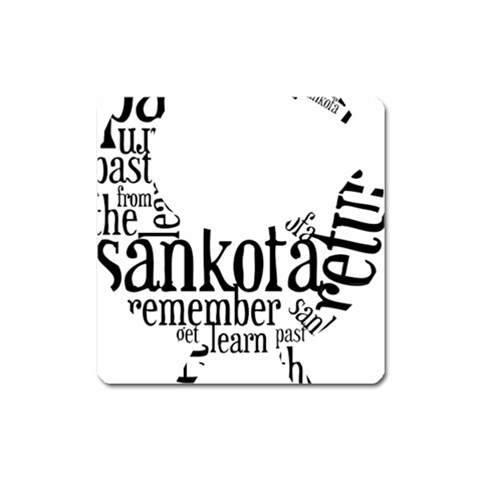 Sankofashirt Magnet (Square) from UrbanLoad.com Front