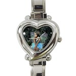 Light blue fairy Heart Italian Charm Watch