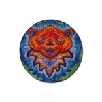 Jammin Jerry bear Rubber Round Coaster (4 pack)