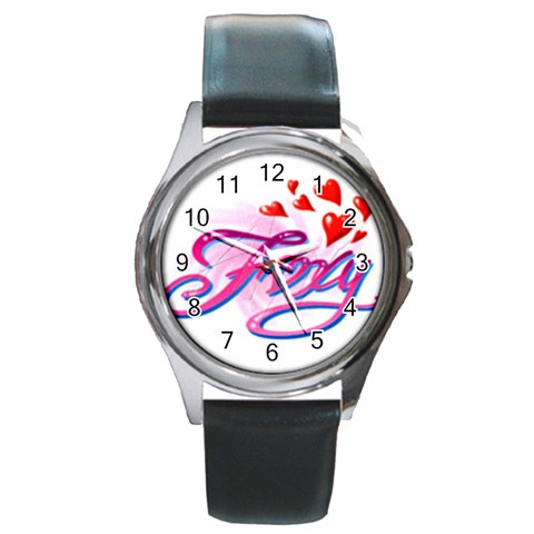Foxy Round Metal Watch from UrbanLoad.com Front
