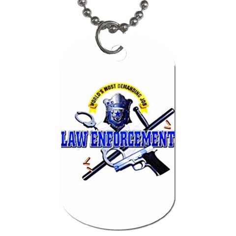 Law Dog Tag (One Side) from UrbanLoad.com Front