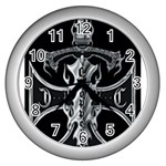 Cross Wall Clock (Silver)