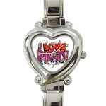 Love Bingo Heart Italian Charm Watch