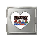 Blackjack Mega Link Heart Italian Charm (18mm)