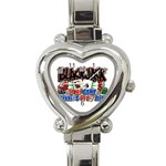 Blackjack Heart Italian Charm Watch