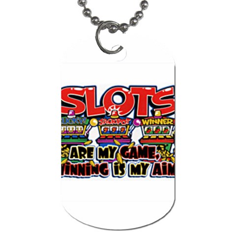 Slots Dog Tag (One Side) from UrbanLoad.com Front