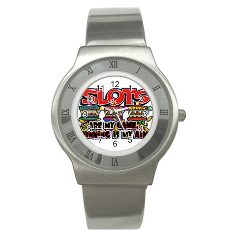 Slots Stainless Steel Watch from UrbanLoad.com Front