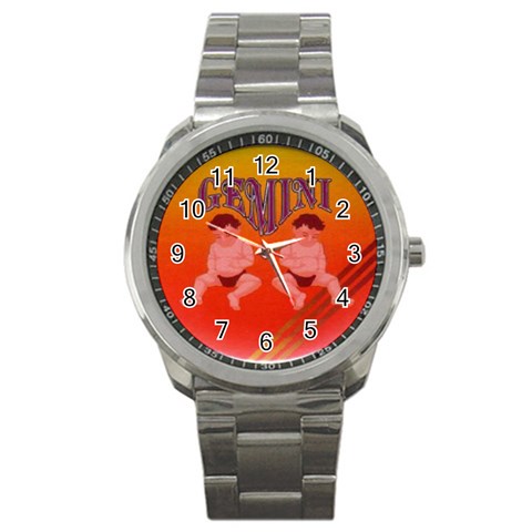 Gemini Sport Metal Watch from UrbanLoad.com Front