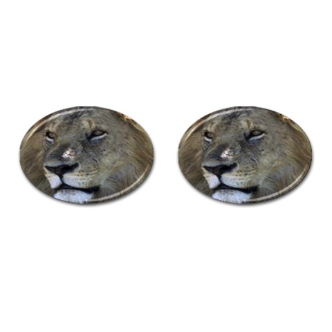 Lion Cufflinks (Oval) from UrbanLoad.com Front(Pair)