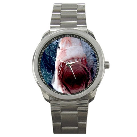 Great White Shark Jaws Sport Metal Watch from UrbanLoad.com Front