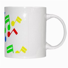 Music Notes White Mug from UrbanLoad.com Right