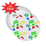 Music Notes 2.25  Button (10 pack)