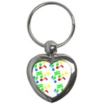 Music Notes Key Chain (Heart)