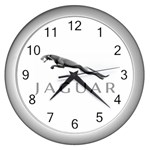 Jaguar Wall Clock (Silver)