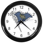 State Flag New Hampshire Wall Clock (Black)