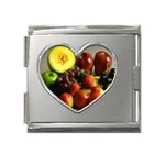 Fresh Fruit Mega Link Heart Italian Charm (18mm)
