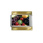Chilled Fruit Gold Trim Italian Charm (9mm)