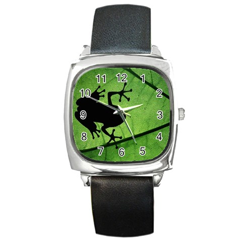 Frog Square Metal Watch from UrbanLoad.com Front