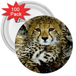 Cheetah 3  Button (100 pack)