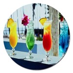 Tropical Drinks Magnet 5  (Round)