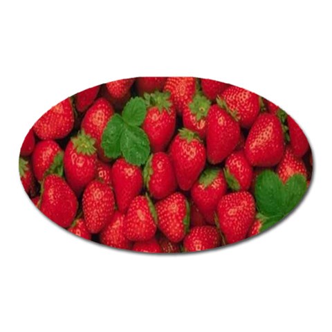 Strawberries  Magnet (Oval) from UrbanLoad.com Front