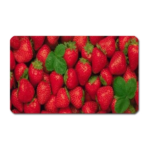 Strawberries  Magnet (Rectangular) from UrbanLoad.com Front