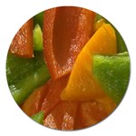 Bell Peppers Magnet 5  (Round)