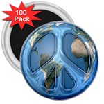 Peace On Earth 3  Magnet (100 pack)