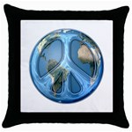 Peace On Earth Throw Pillow Case (Black)