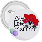 Live,Love,Purrrr 3  Button