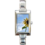 Summer Sunflower Rectangular Italian Charm Watch