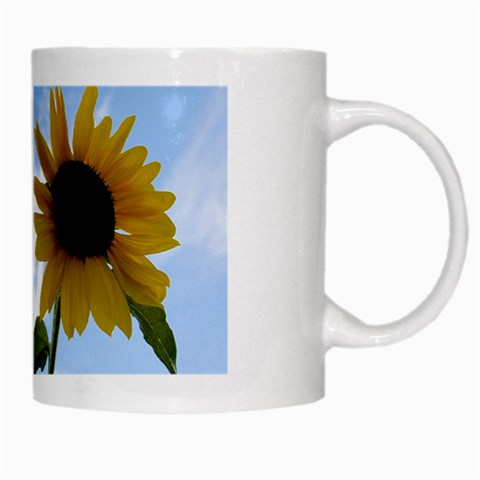 Summer Sunflower White Mug from UrbanLoad.com Right