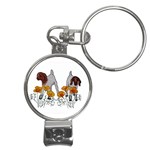 Boer Kids Flowers Large Nail Clippers Key Chain