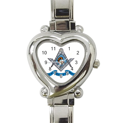bl10 Heart Italian Charm Watch from UrbanLoad.com Front