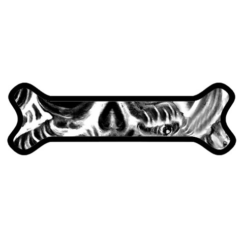 final_Waveskull_front_WHITE Magnet (Dog Bone) from UrbanLoad.com Front