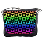 Rainbow Stars and Hearts Messenger Bag