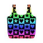 Rainbow Stars and Hearts Reusable Bag (M)