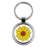 sunflower_1 Key Chain (Round)