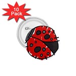 Lady Beetle 1.75  Button (10 pack) 