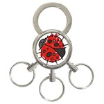Lady Beetle 3-Ring Key Chain