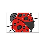 Lady Beetle Sticker (Rectangular)