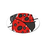 Lady Beetle Sticker Oval (100 pack)