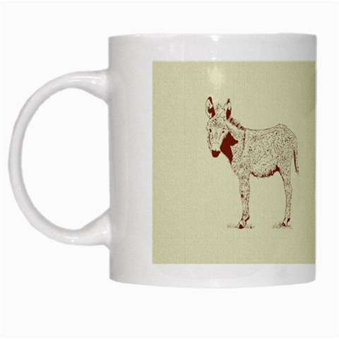 Donkey foal White Mug from UrbanLoad.com Left