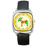 Funky Donkey Square Metal Watch